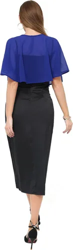 Vista 6 de Chal de gasa para mujer, capelets transparentes para vestido de noche, boda, capa