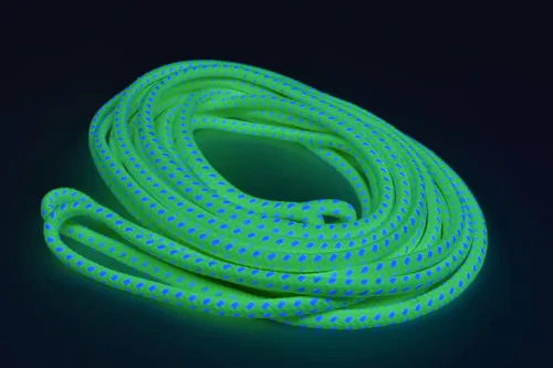 Vista 13 de Blacklight Bicolor GloLine - Cuerda luminiscente (azul-verde, 25 pies)