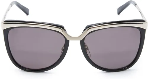 Vista 3 de MCM - Gafas de sol de metal para mujer, negro, talla única