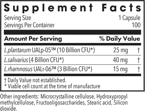 Vista 3 de Allergy Research Group Lactobacillus 100 cápsulas vegetales