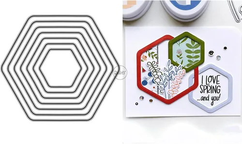 Vista 33 de DzIxY Troqueles de corte de metal con borde de encaje para kit de fabricación de tarjetas, troqueles de papel de relieve, plantillas de máquina de 10