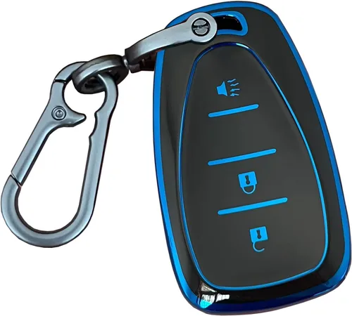 Vista 8 de para llavero de Chevy Carcasa de entrada sin llave Compatible con Chevy Spark Traverse Equinox Trailblazer Trax 3 botones Funda inteligente