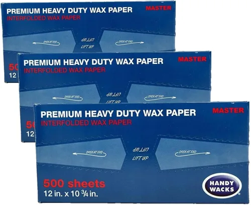 Vista 2 de Papel encerado Premium Heavy Duty Handy Wacks 12" X 10 3/4" 1 Caja de 500