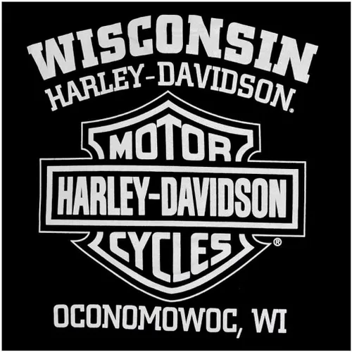Vista 2 de Harley-Davidson 30294026 - Camiseta de manga corta para hombre, color negro