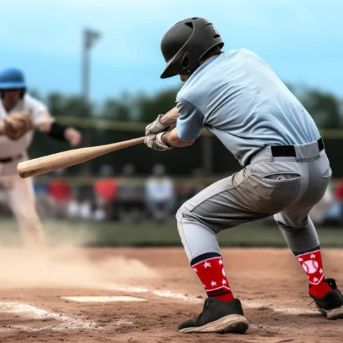 Vista 3 de Moyel Calcetines Deportivos para Niños de 8 a 12 y de 12 a 14 años, Calcetines Atléticos para Niños, Calcetines Crew para Niños, Regalos de Béisbol