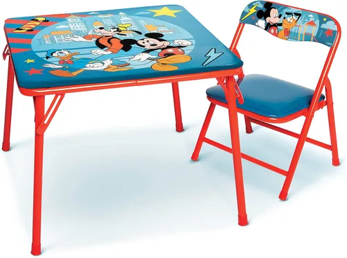 Vista 2 de Conjunto de mesa de actividades Mickey Mouse Jr. con 1 silla