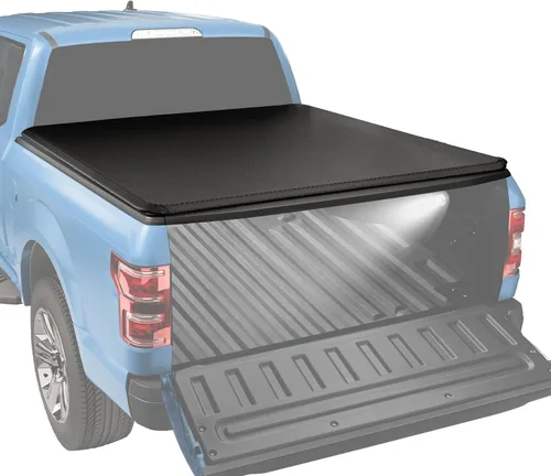 Vista 9 de Funda de cama de camioneta rígida de tres pliegues, de 8 pies, para reemplazo de 1994-2018 Ram 1500 2500 3500 y 2019-2023 Ram 1500 Classic sin