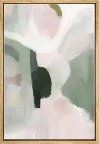 Vista 23 de MUDECOR Impresión en Lienzo Enmarcado Arte de Pared Pincelada Floral Abstracta en Tonos Neutros Cálidos Tonos Terrosos Ilustraciones Minimalismo