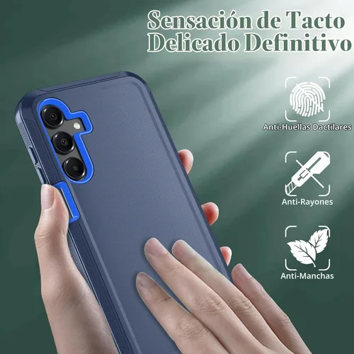 Vista 3 de Qinmay Funda para Samsung Galaxy A16 5G con protector de pantalla HD, resistente a los golpes y a las caídas, funda de 3 capas para Galaxy A16, clip