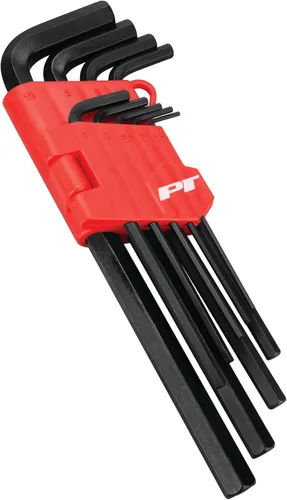 Vista 4 de Performance Tool W86102 11-Piece SAE Folding Hex Key Set with Black Oxide Finish and Organizer