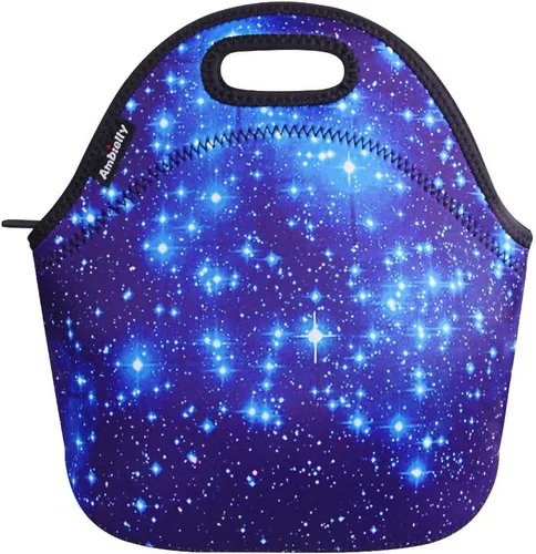 Vista 10 de Nevera de neopreno de Ambielly. Nevera con aislamiento para guardar la comida en un viaje, Negro