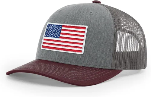 Vista 112 de Joe's USA Richardson 112 - Gorras de camionero con parche gráfico personalizado - Gorras estructuradas de cinco y seis paneles Richardson Premium