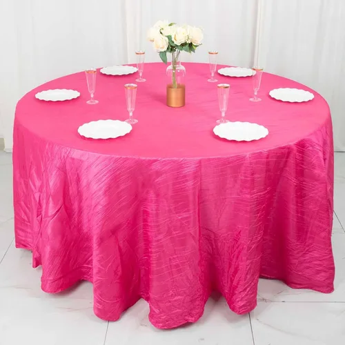 Vista 59 de Tableclothsfactory Mantel rectangular de tafetán arrugado de acordeón azul polvoriento, de 60 x 102 pulgadas, perfecto para ceremonias de boda