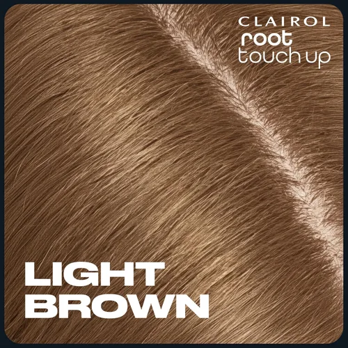 Vista 4 de Clairol Spray para colorear el cabello para retoque de raíz, marrón claro, paquete de 1 Clairol Root Touch-Up Spray para teñir el cabello, marrón