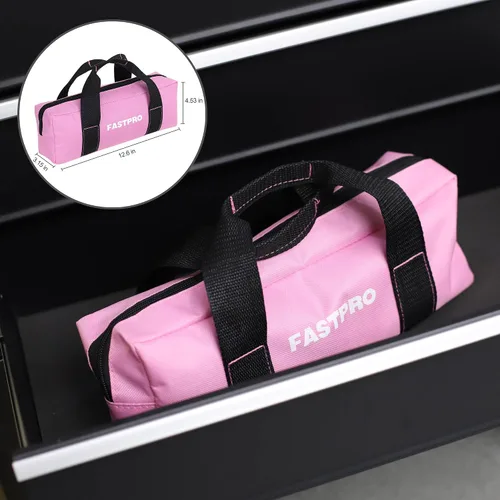 Vista 7 de FASTPRO Kit de herramientas rosa de 7 piezas, juego de herramientas para el hogar para mujeres, herramientas manuales básicas para mantenimiento