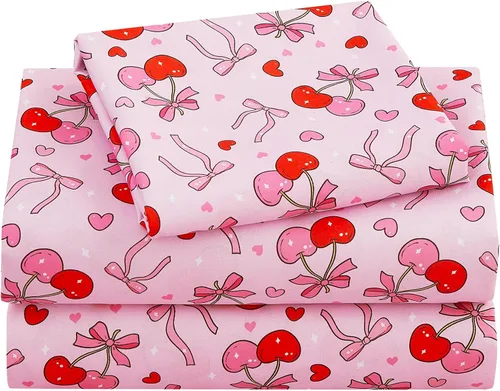 Vista 33 de Viviland 3 Pieces Boys Twin Sheets Set Kids, Baseball Printed Sheets