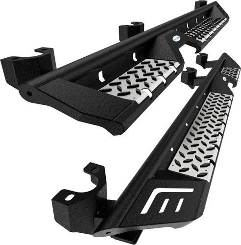 Vista 12 de u-Box Barras Nerf, Paso Lateral y Estribos de Correr para Jeep JKU Wrangler Unlimited 2007-2018