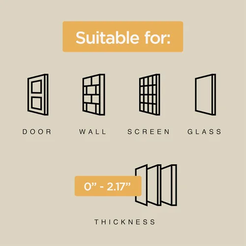 Vista 7 de Hakuna Pets Puerta súper resistente para mascotas, gatos y perros con panel de bloqueo de 2 vías para pantallas, puertas, paredes y vidrio de hasta