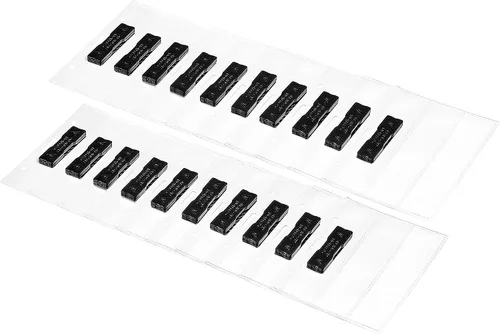 Vista 7 de Amazon Basics Soporte magnético horizontal para tarjetas de nombre, paquete de 100, transparente