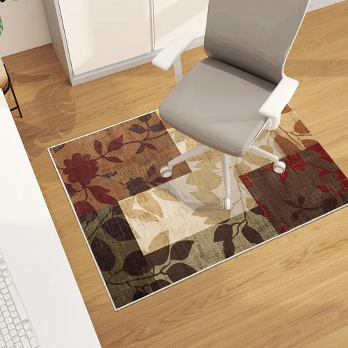 Vista 34 de Tapete para silla de oficina para suelo de madera dura, 48"x36" tapete protector de escritorio de computadora de fácil deslizamiento para silla Hoja