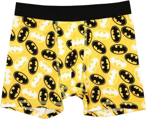 Vista 3 de Bioworld DC Comics Batman Boxers Bat Logo Paquete de 5 calzoncillos para niños
