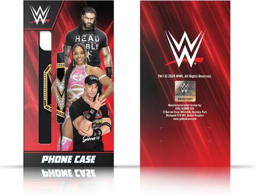 Vista 6 de Head Case Designs Officially Licensed WWE Distressed Logo Roman Reigns Leather Wallet Case Compatible with Apple iPhone 11