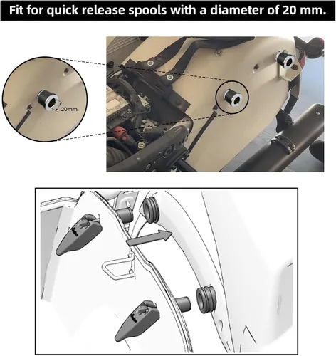 Vista 9 de TCT-MOTORPARTS Kit de liberación rápida para Indian Challenger Dark Horse 2021-2021 Chieftain Dark Horse Roadmaster 2019-2025