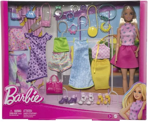 Vista 4 de Barbie Mattel HKB07 Fashion Collection Caja Grande Muñeca Muñeca