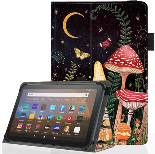 Vista 12 de Funda universal para tablet Android de 7 y 8 pulgadas, funda plegable delgada para todas las tabletas con pantalla táctil de 7 a 8.5 pulgadas