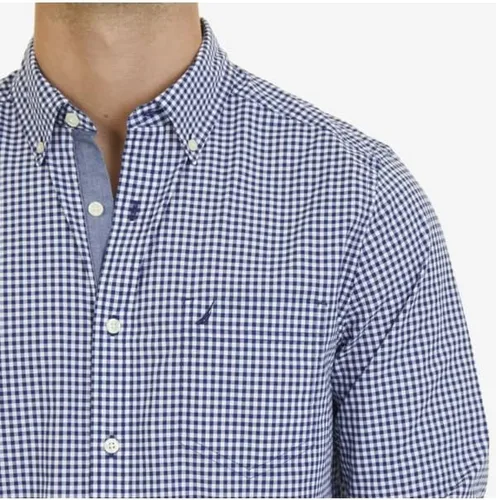 Vista 4 de Nautica Camisa de manga larga con botones y ajuste clásico para hombre