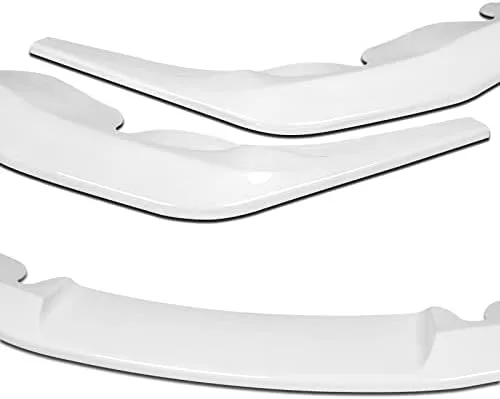 Vista 6 de Kit de 3 bordes de parachoques delantero compatibles con Toyota Supra A90 2019-2021, alerón de protección con moldura divisora estilo STP, difusor