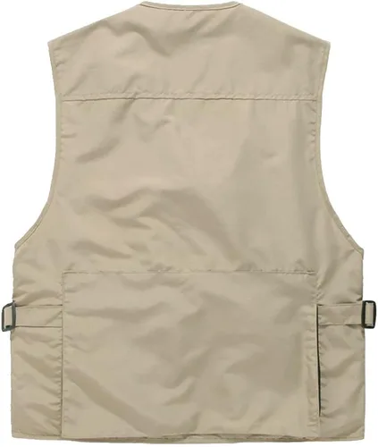 Vista 2 de Liesezhe - Chaleco de pesca unisex transpirable, chaqueta multi bolsillos de caza, viajes, fotógrafo, para adultos y jóvenes