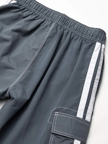 Vista 2 de Asbury Threadz Men's Mako Core Performance Elastic Waist Swim Trunk