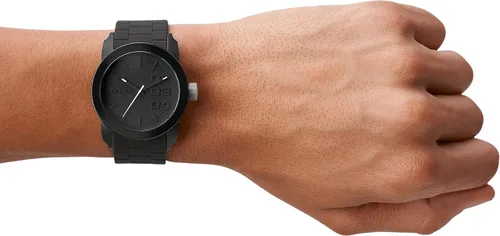 Vista 4 de Diesel Reloj doble para hombre con correa de silicona