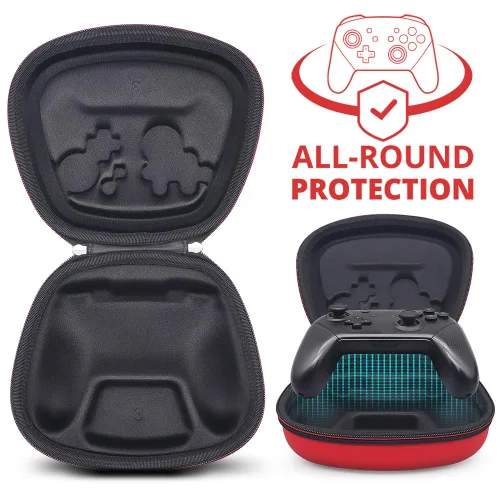 Vista 2 de sisma Switch Pro Controller Case Compatible with Official Nintendo Switch Pro Controller Hard Shell Travel Protective Cover Home Safekeeping Storage