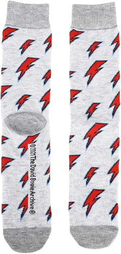 Vista 3 de David Bowie Ziggy Stardust - Calcetines casuales para hombre, paquete de 3, Negro, 10-13