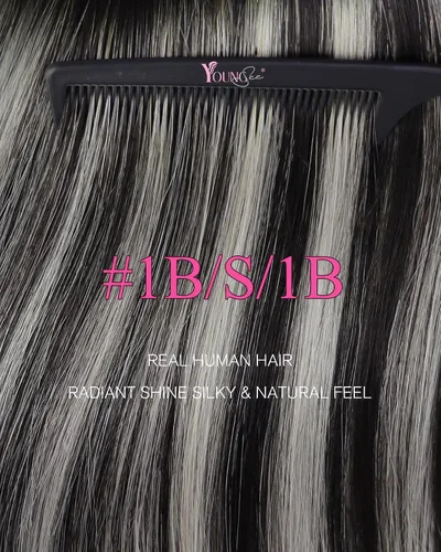 Vista 89 de YoungSee Extensiones de Cabello Humano con Cinta Balayage Extensiones de Cabello con Cinta Marrón Oscuro Extensiones de Cabello con Cinta Ombre