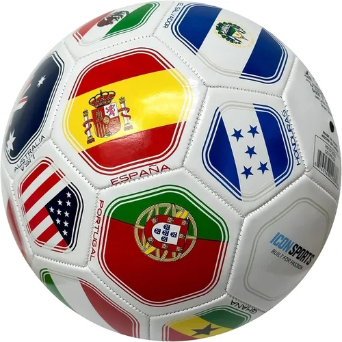 Vista 2 de Copa del Mundo País Brasil Entrenamiento Balón de Fútbol al Aire Libre Tamaño 5 Tamaño Futol (Tamaño 5) - Negro Verison