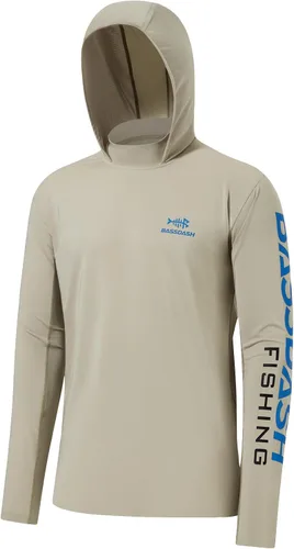 Vista 12 de BASSDASH UPF 50+ - Sudadera con capucha para hombre, protección solar UV, manga larga, rendimiento