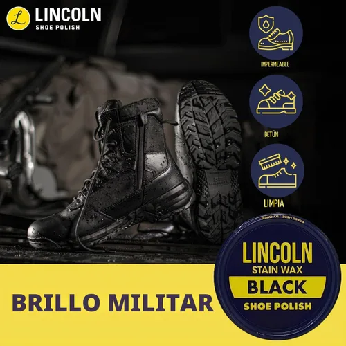 Vista 2 de Lincoln Cera para pulir zapatos - 2-1/8 oz Fabricado en Estados Unidos desde 1925