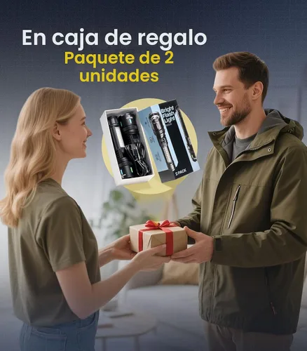 Vista 9 de Esgreen Linterna recargable LED brillante de alto lumen 20000 de 6 pulgadas
