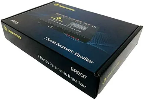 Vista 7 de Bass Rockers BREQ7 7 bandas ecualizador paramétrico para audio de coche estéreo amplificador sub alto nivel altavoz entrada alta potencia delantera