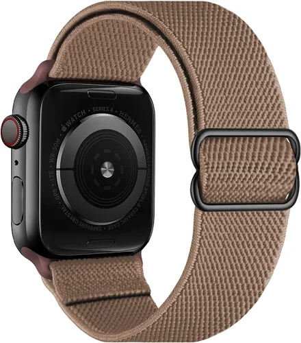 Vista 31 de OXWALLEN - Correa elástica Solo Loop de nailon y de tamaño XL, compatible con Apple Watch de 38 mm y 40 mm, correa trenzada, deportiva, ajustable