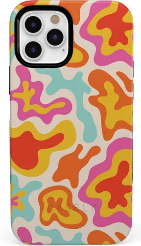 Vista 147 de Casely Funda para iPhone 12 Pro Max Always Vibing Retro Diseño protector audaz Diseño compatible con MagSafe
