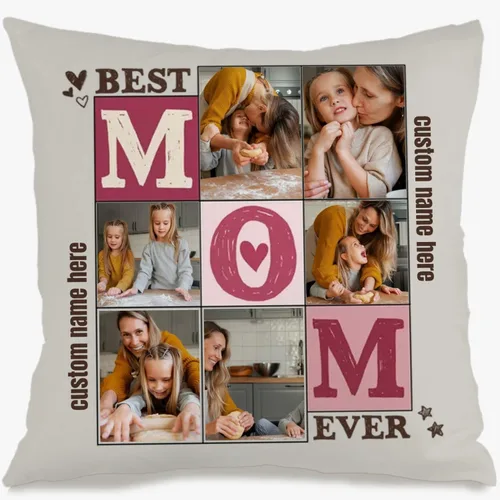 Vista 14 de Custom Memory Pillow Case Created with a Single Photo and Your Chosen Words Forming a comforting Cushion That Also Makes a Thoughtful Gift