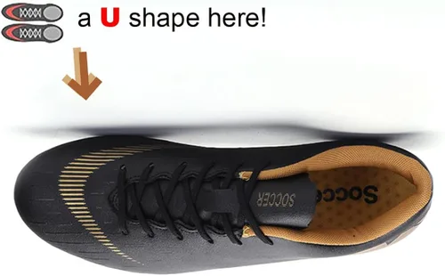 Vista 3 de WCCICSS Zapatos de fútbol para hombre zapatos de fútbol con tacos para adultos césped firme deportes al aire libre