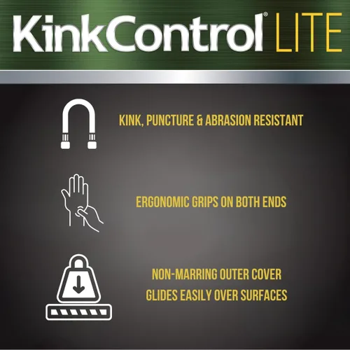 Vista 7 de Kink Control Lite, no se expande ni estalla, extremadamente ligera, manguera de jardín, manguera de agua con resistencia superior a los rayos UV