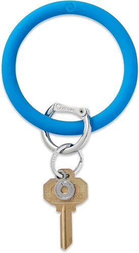 Vista 6 de Oventure Big O Key Ring - Llavero de silicona para mujer con cierre de bloqueo Back In Black