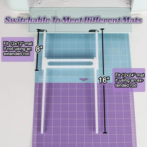 Vista 6 de Bandeja de extensión larga compatible con Cricut Explore 4, 3 y Air