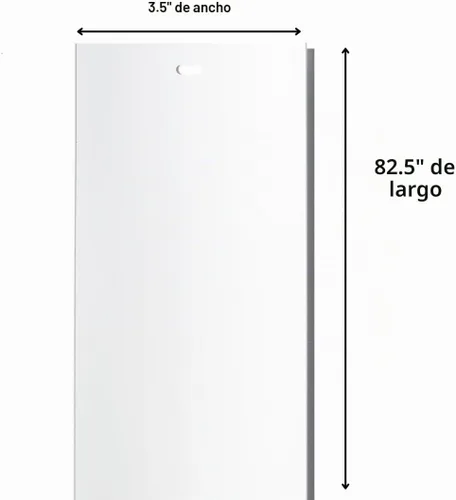 Vista 3 de Lamas de repuesto para persianas verticales blancas, para puertas y ventanas. Reemplazo estándar fácil de instalar, 82.5" de largo (2)